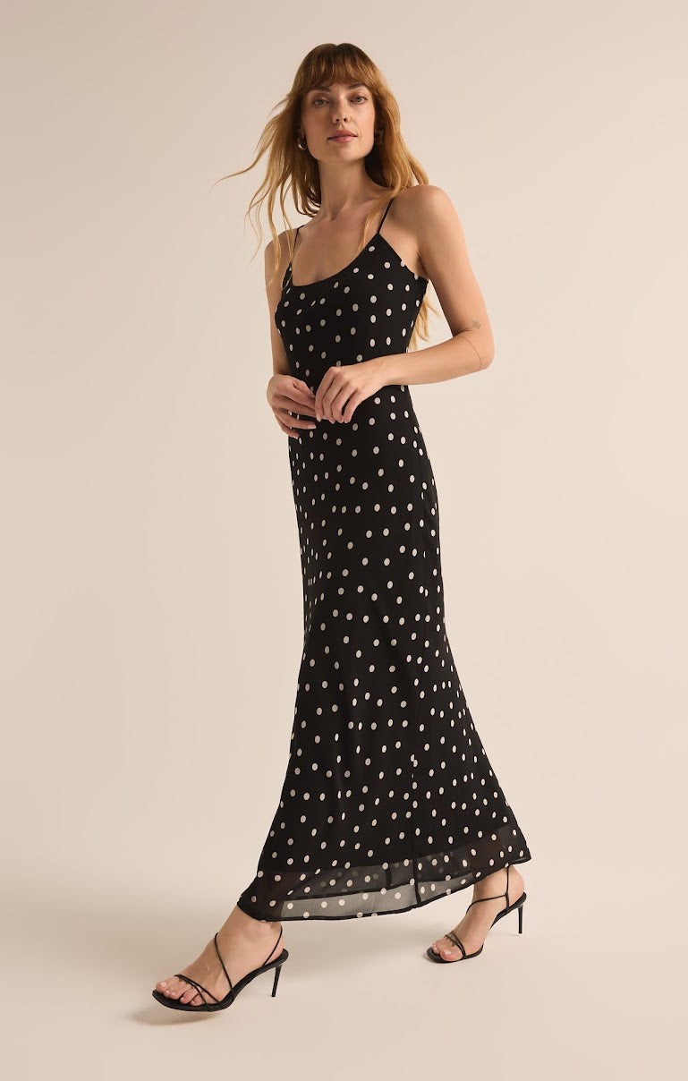 CECILY POLKA DOT SLIP DRESS