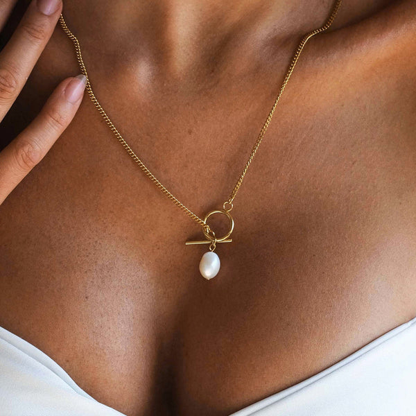 FRESHWATER NECKLACE - GOLD PLATED