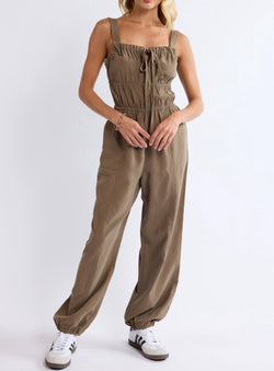 SHE’S POETRY GATHERED BODICE JUMPSUIT