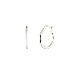 15 MM HOOPS - SILVER