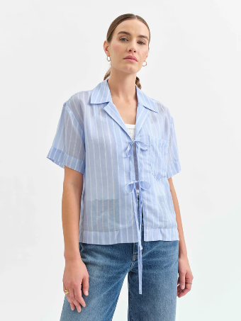 BUTTERCUP - TIE FRONT SHIRT