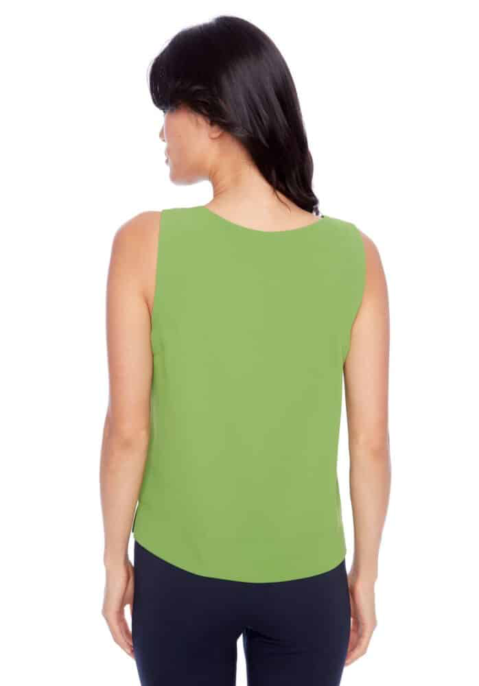 GIANNA SOLID VEGAN SILK TANK