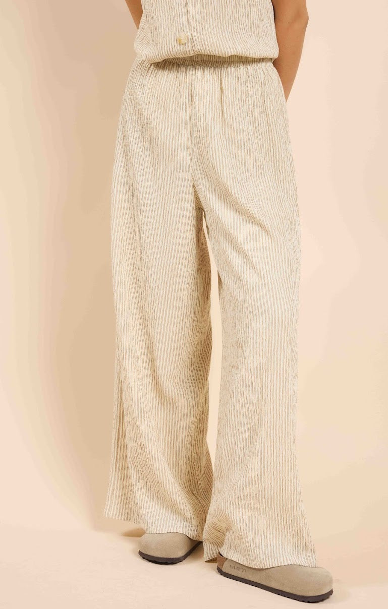 IN THE CLOUDS STRIPED WIDE LEG PANT