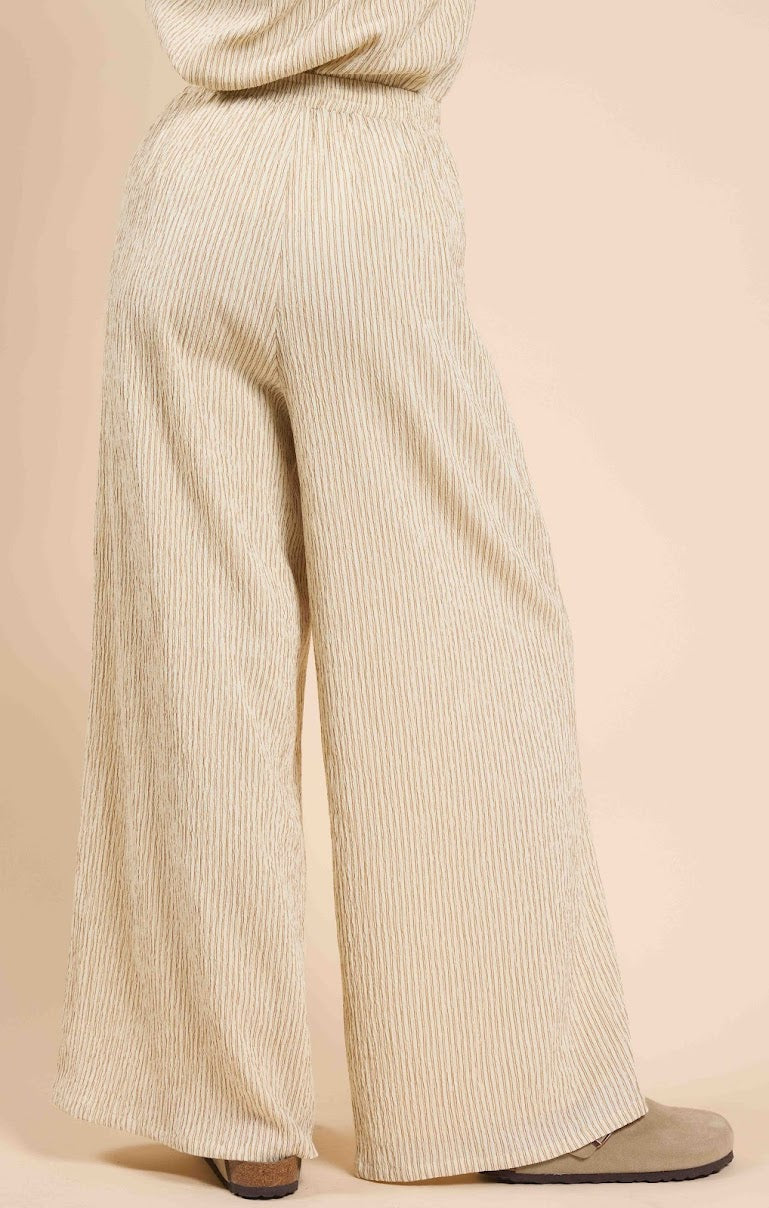 IN THE CLOUDS STRIPED WIDE LEG PANT