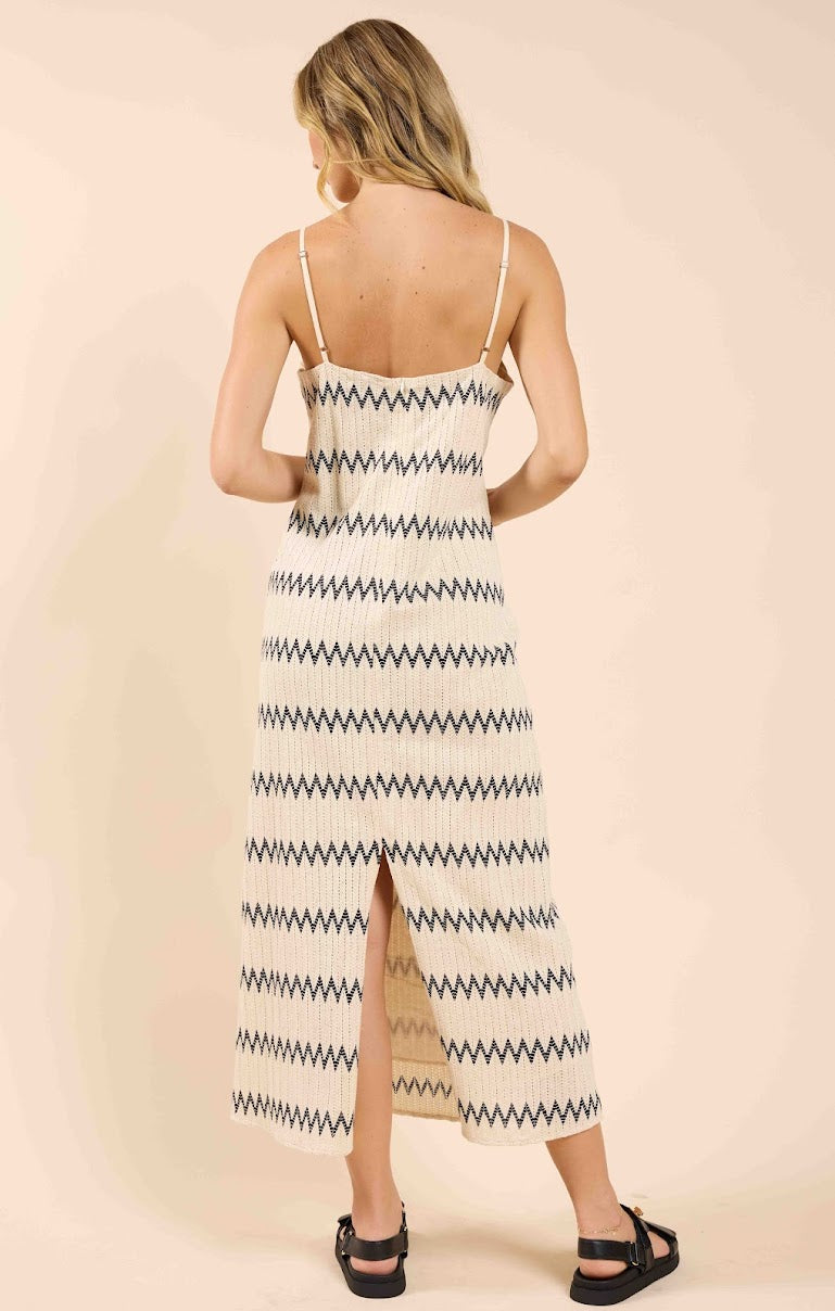 WAY OUT ZIG ZAG WEAVE MAXI DRESS