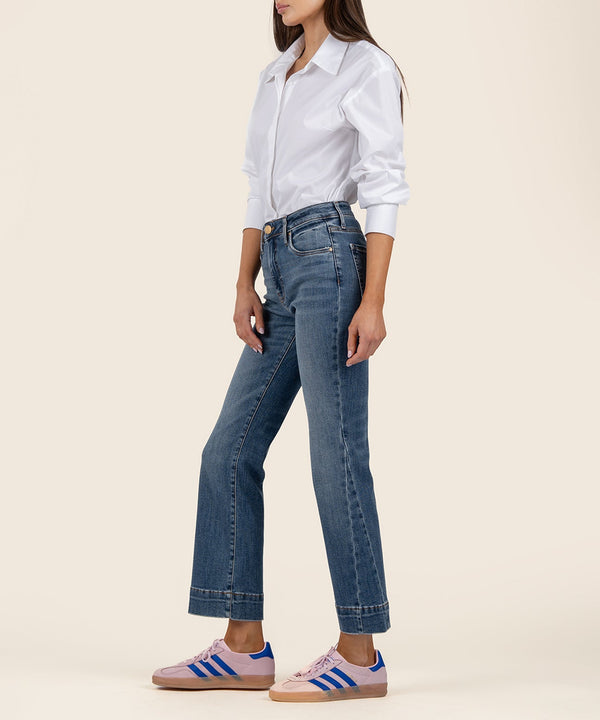 KELSEY HIGH RISE ANKLE FLAREWIDE HEM