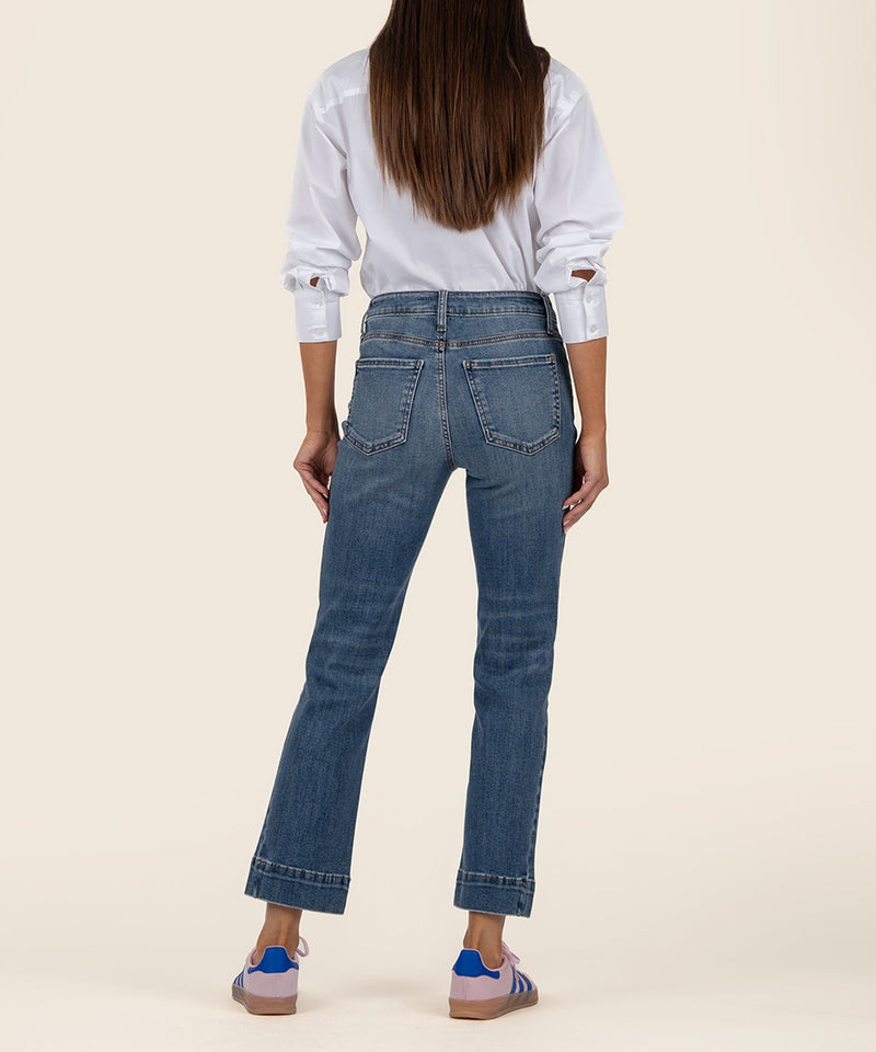 KELSEY HIGH RISE ANKLE FLAREWIDE HEM