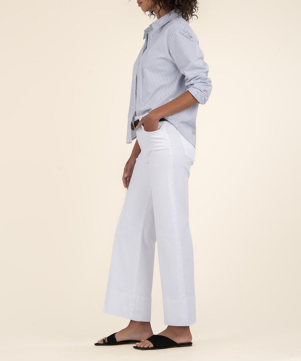 MEG HIGH RISE FRT PIN TUCK WIDE HEM