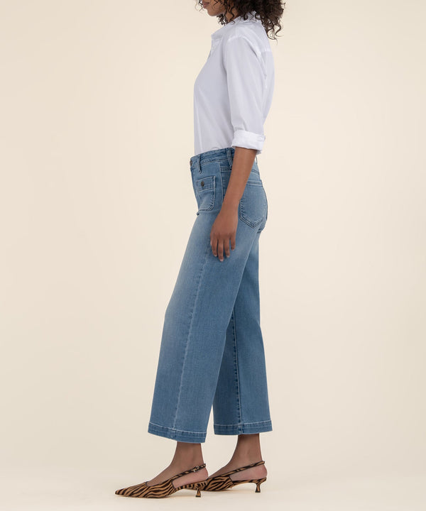 MEG HIGH RISE WIDE LEG W/PATCH PKTS WIDE HEM