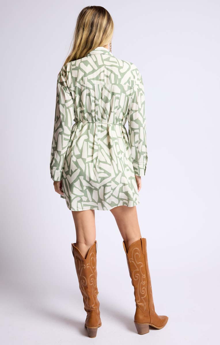 AL FRESCO SHIRT DRESS W/ SKINNY BELT