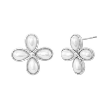 FLEUR EARRINGS - SILVER