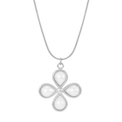FLEUR NECKLACE - SILVER