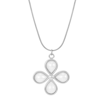FLEUR NECKLACE - SILVER