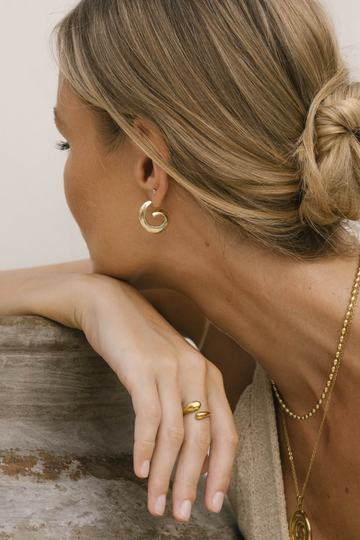 ATHENA HOOPS - GOLD