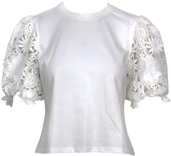 AVI LACE SLEEVE TOP