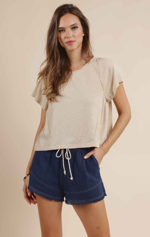 STAY AWHILE CROPPED KNIT TOP