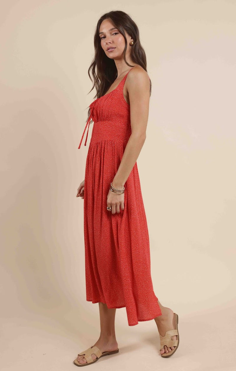 NINA MILKMAID MIDI DRESS