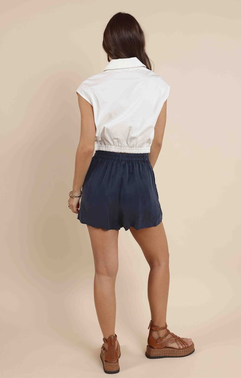 PORTO BUTTONED VEST JACKET /W ELASTIC