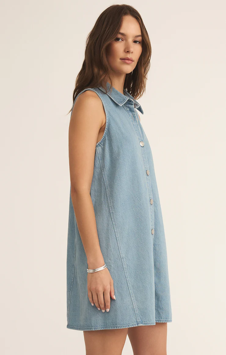 NEW LIGHT TWILL MINI DRESS