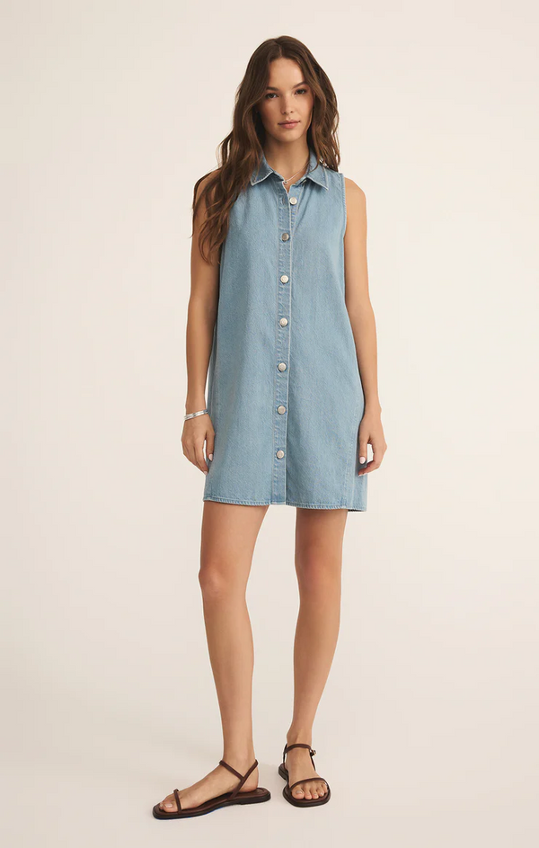 NEW LIGHT TWILL MINI DRESS