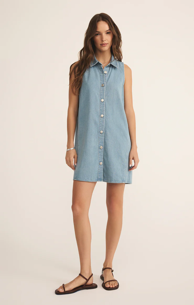 NEW LIGHT TWILL MINI DRESS