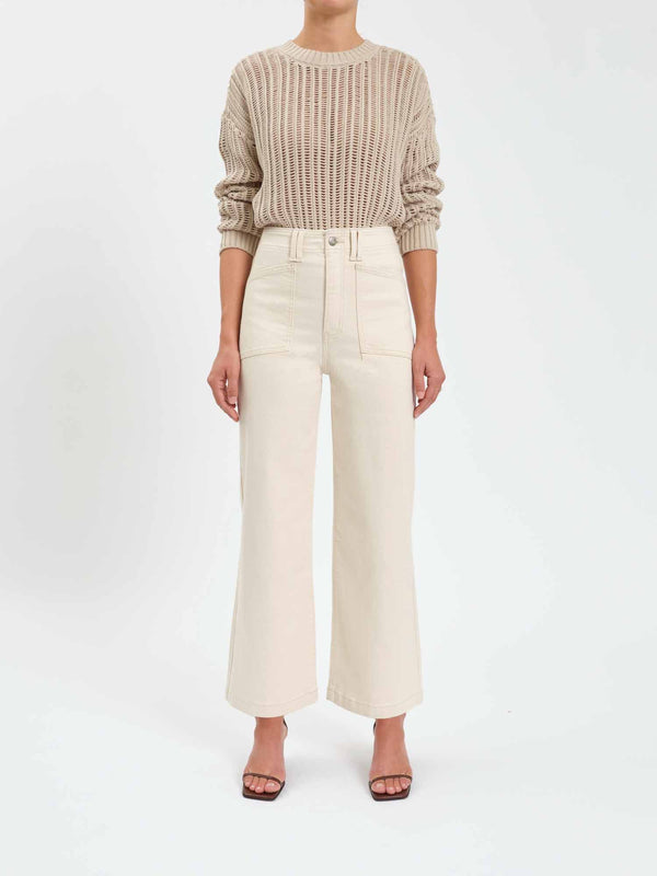 VALLEY GIRL - HIGH RISE WIDE ANKLE LEG