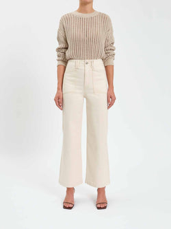 VALLEY GIRL - HIGH RISE WIDE ANKLE LEG
