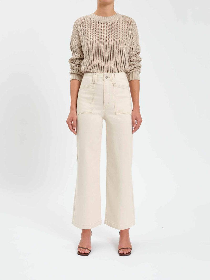 VALLEY GIRL - HIGH RISE WIDE ANKLE LEG