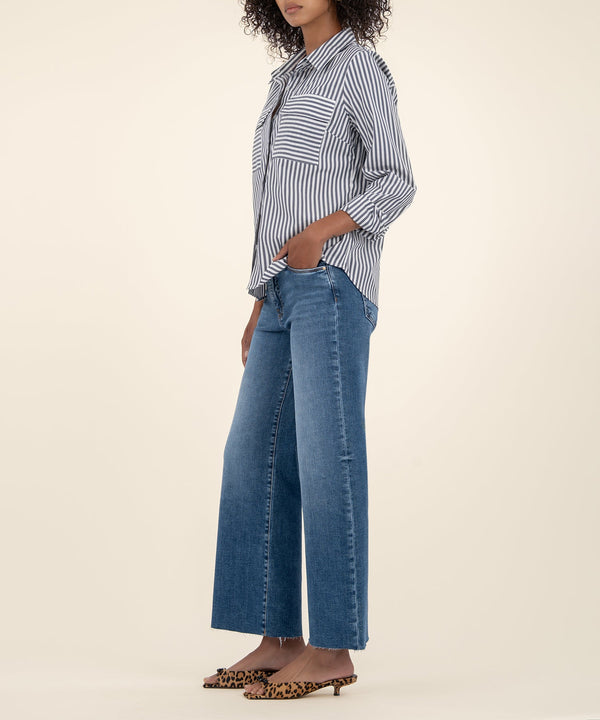 MEG HIGH RISE FAB AB WIDE LEG