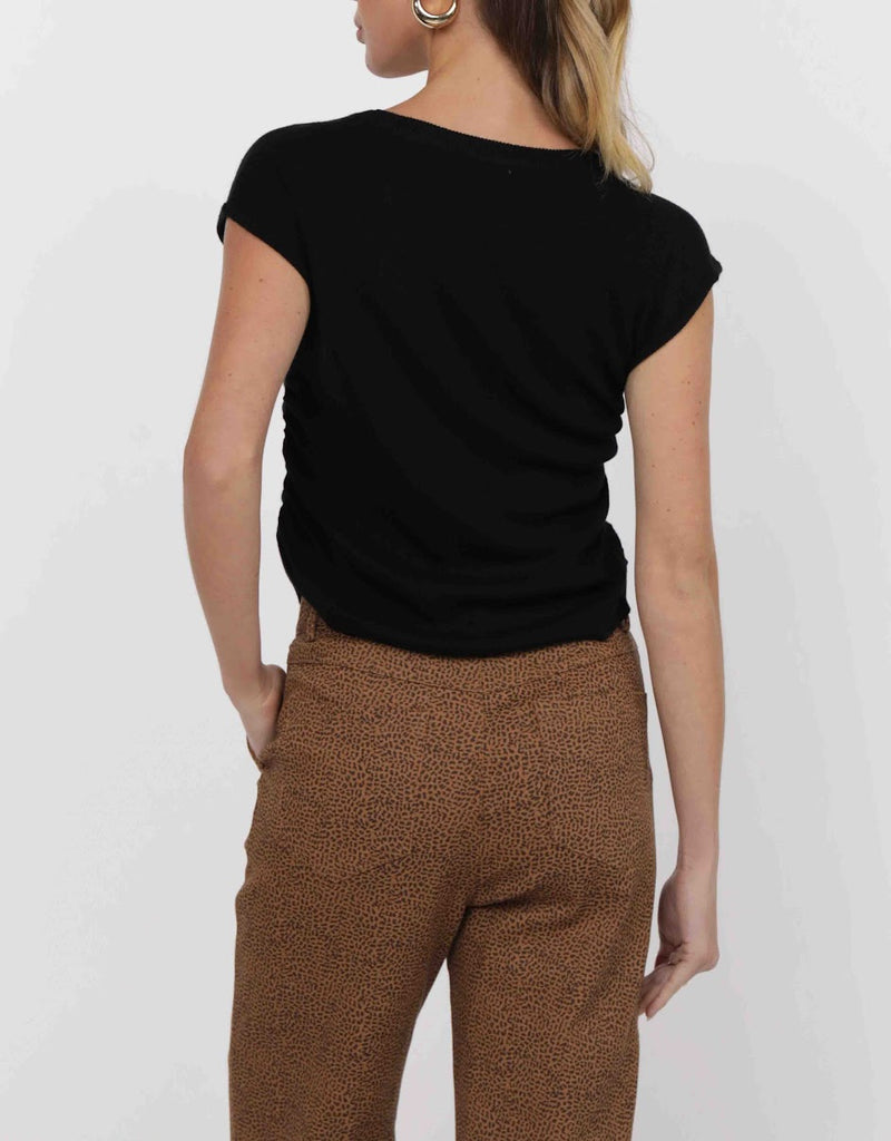 JORDAN SIDE RUCHED SWEATER TANK
