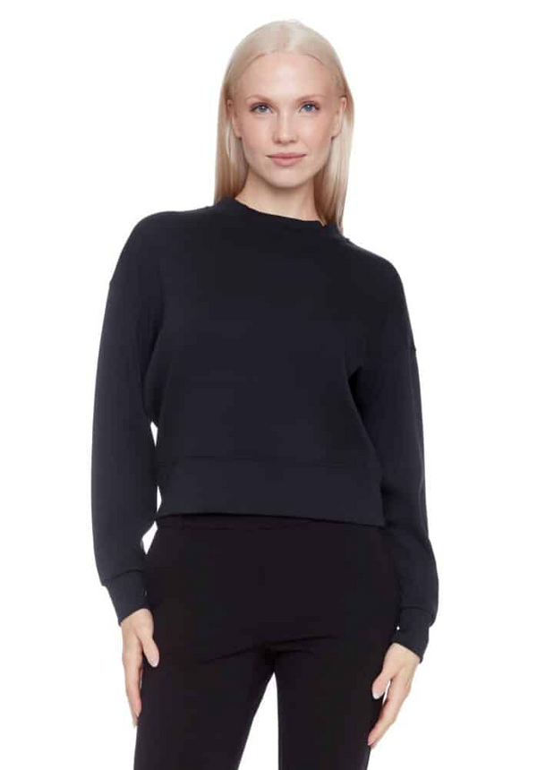ALESSIA SOLID BUTTER SWEATSHIRT