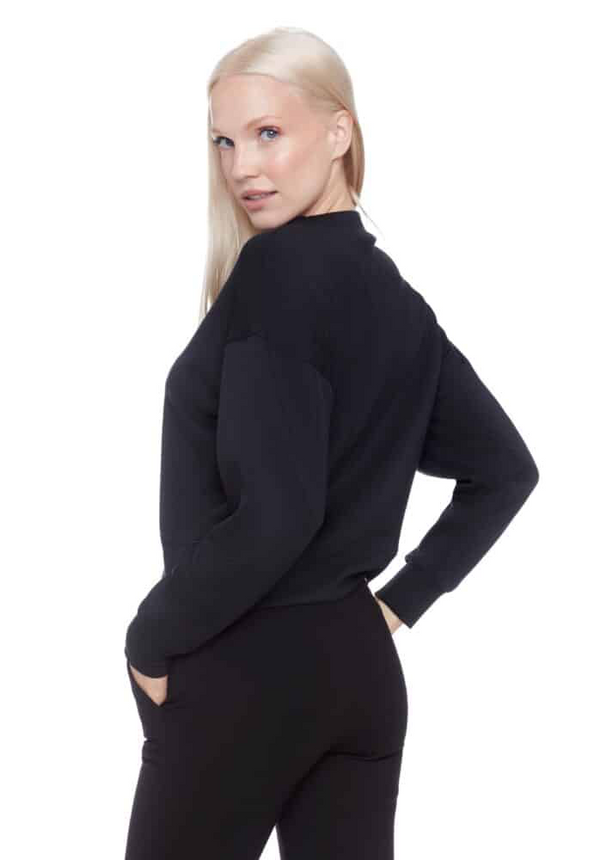 ALESSIA SOLID BUTTER SWEATSHIRT