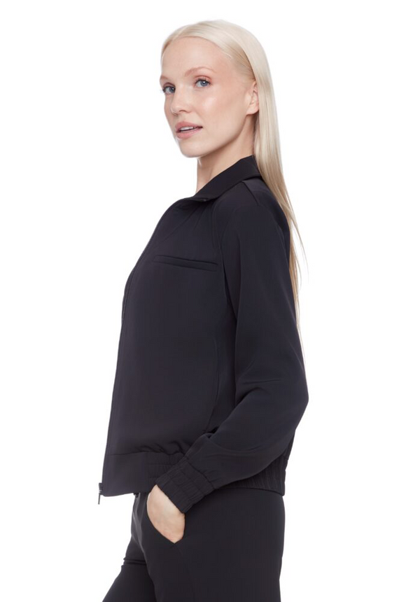 LAUREL SOLID VEGAN SILK JACKET