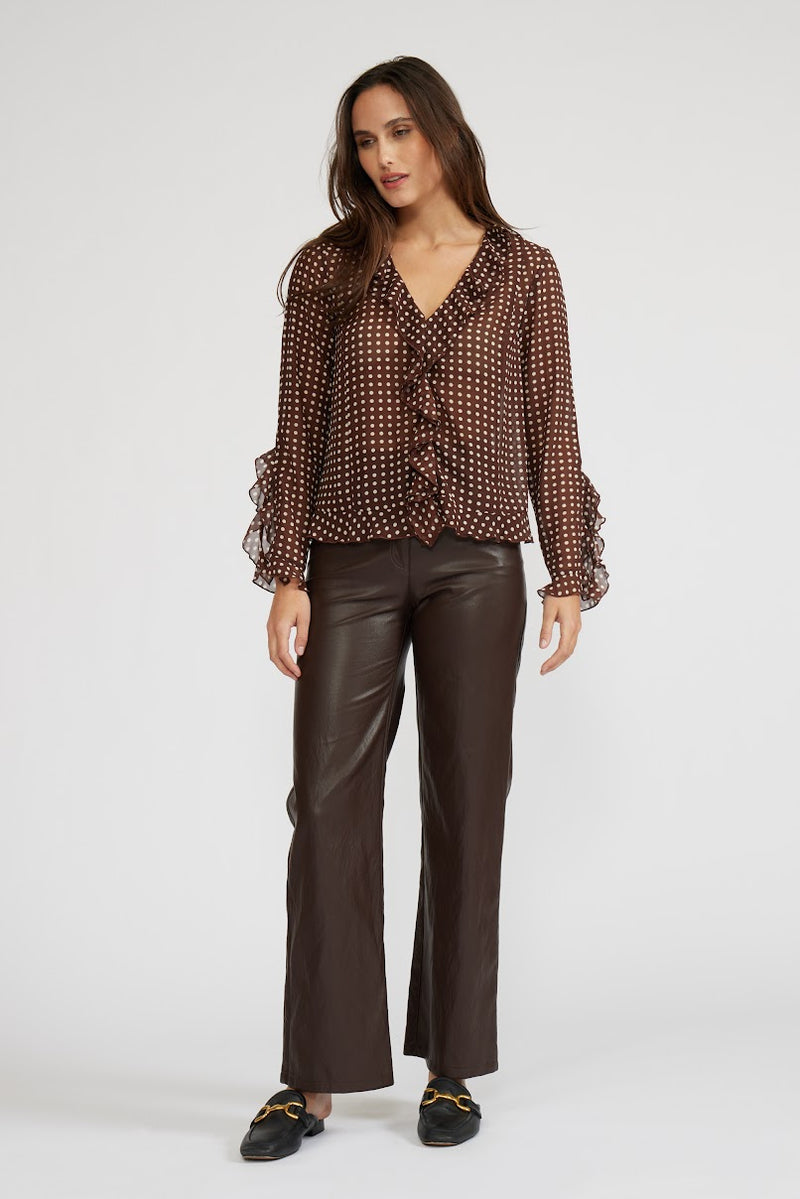 LIZA RUFFLE TOP
