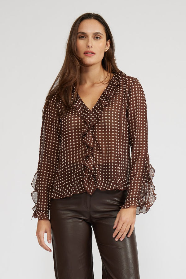 LIZA RUFFLE TOP