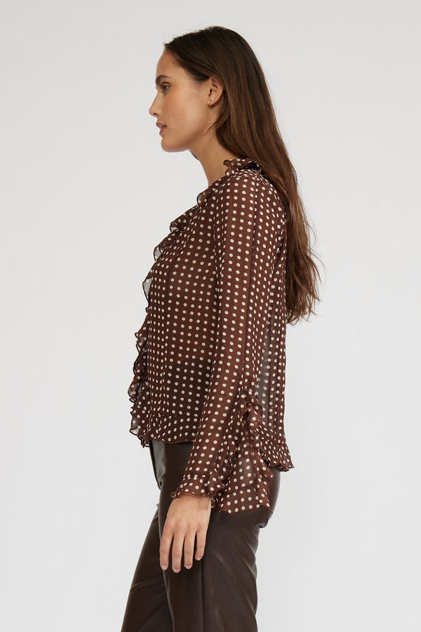 LIZA RUFFLE TOP