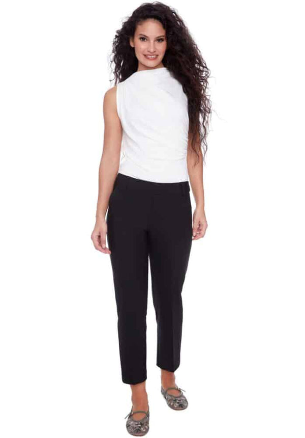 SHARON PRECISION PONTE STRAIGHT LEG CROPPED PANT