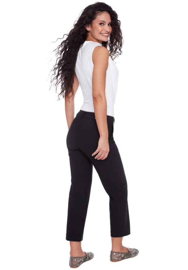SHARON PRECISION PONTE STRAIGHT LEG CROPPED PANT