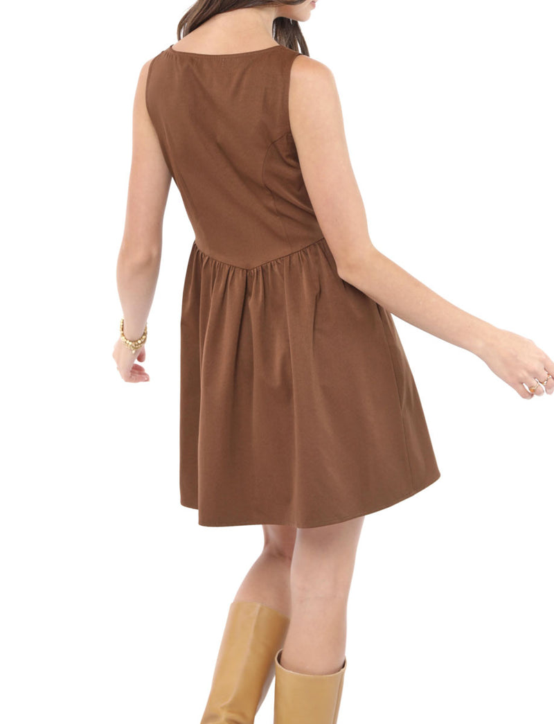BROOKLYN MILKMAID SLV/LESS MINI DRESS