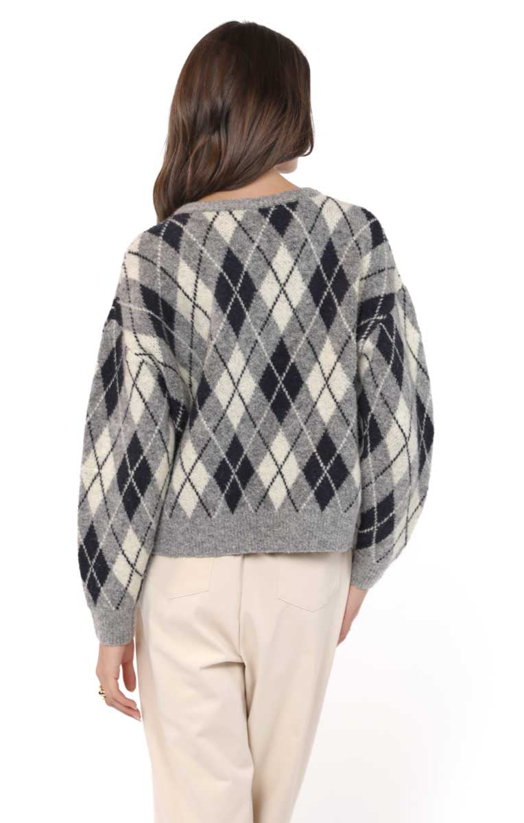 BEC ARGYLE SWEATER CARDIGAN