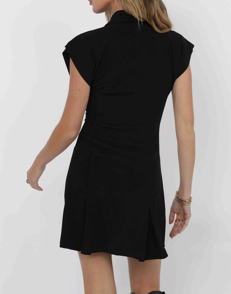 MOST WANTED ZIP FRONT MINI DRESS