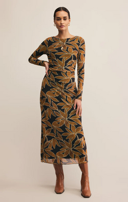 SPELLBOUND MESH FLORAL MAXI DRESS
