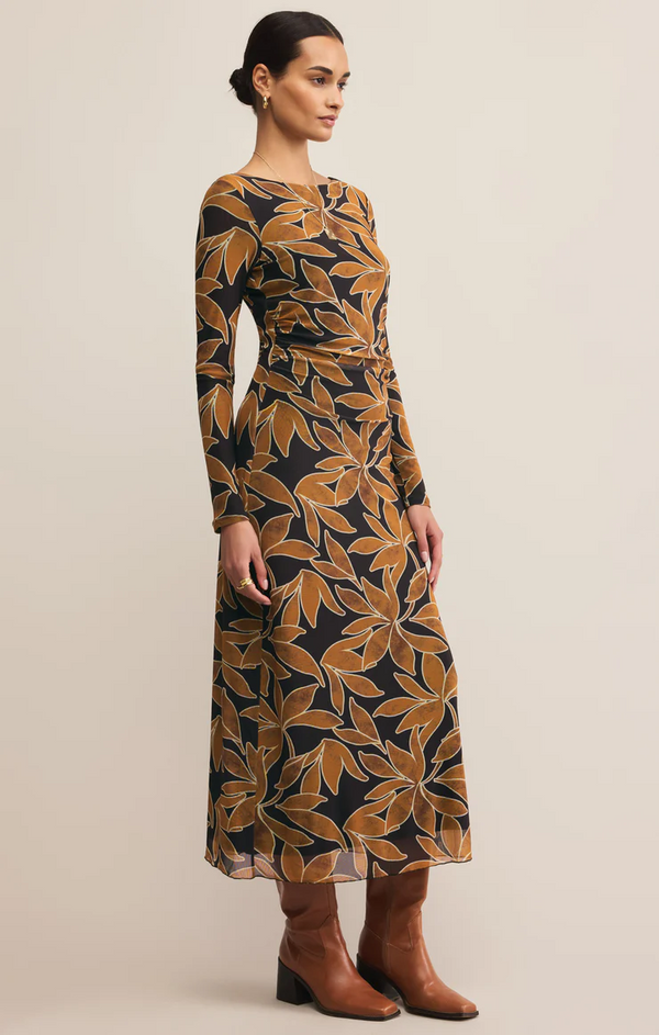 SPELLBOUND MESH FLORAL MAXI DRESS