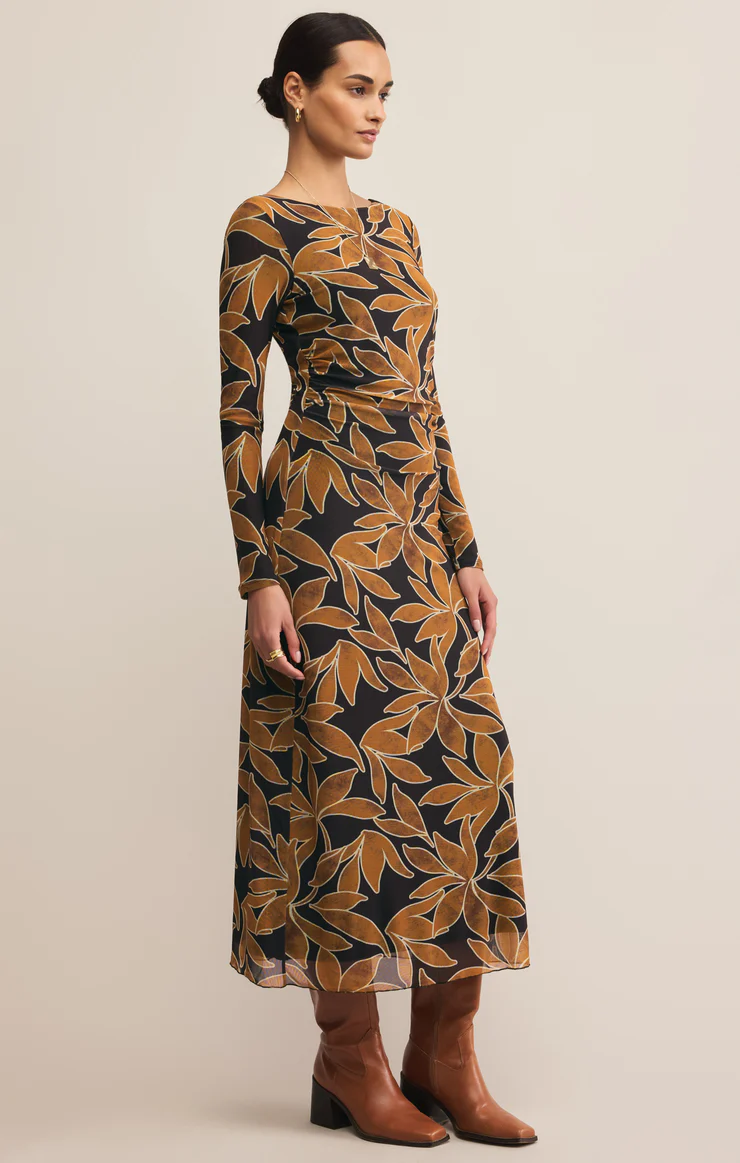 SPELLBOUND MESH FLORAL MAXI DRESS