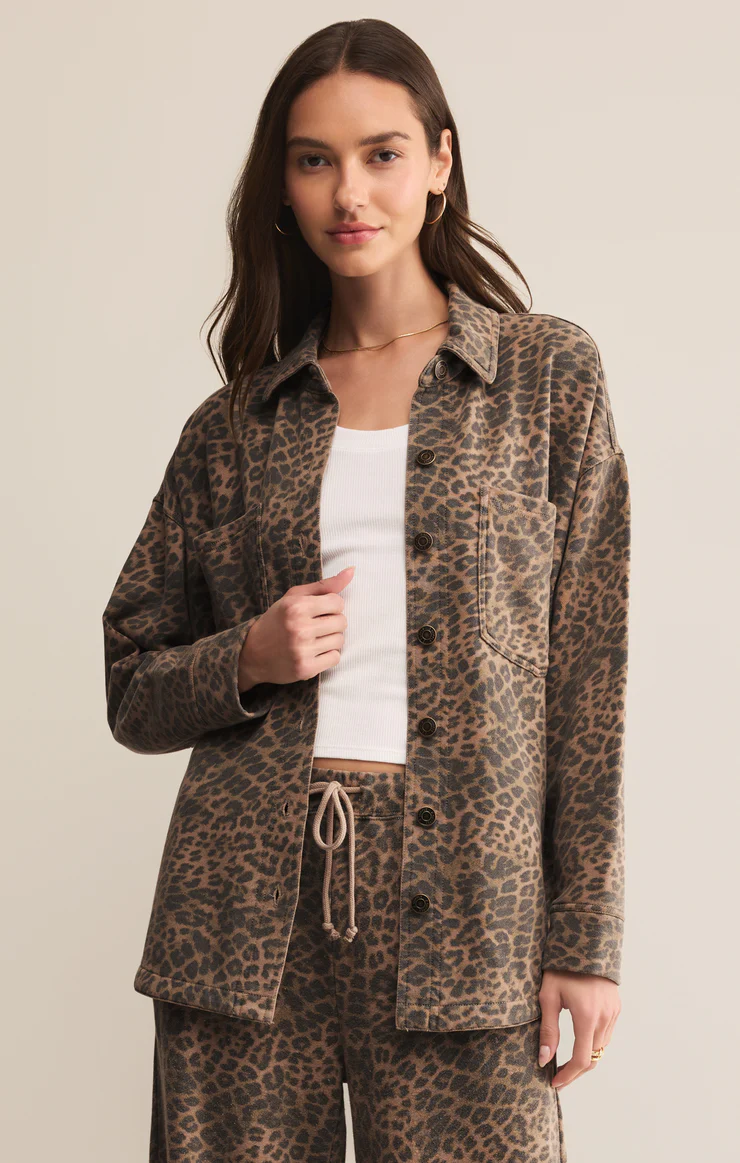 ALL DAY KNIT LEOPARD JACKET