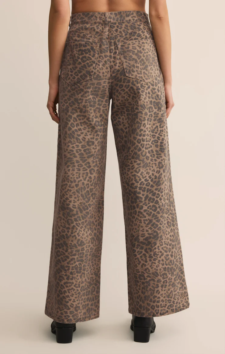 MARLI DENIM LEOPARD PANT