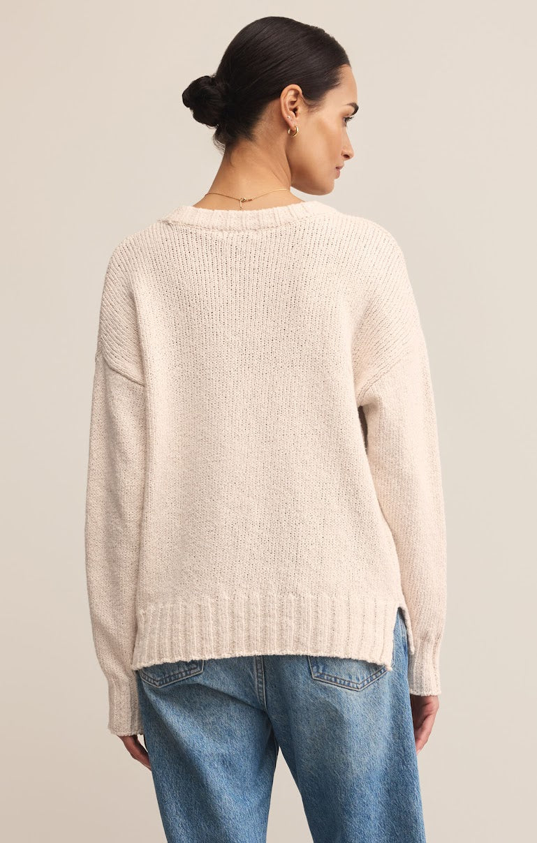 BECK TEXTURED COTTON SWEATER