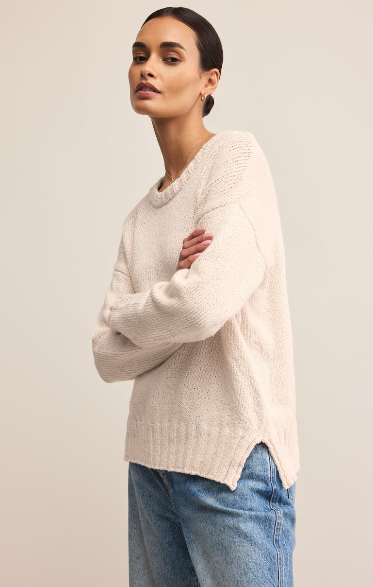 BECK TEXTURED COTTON SWEATER