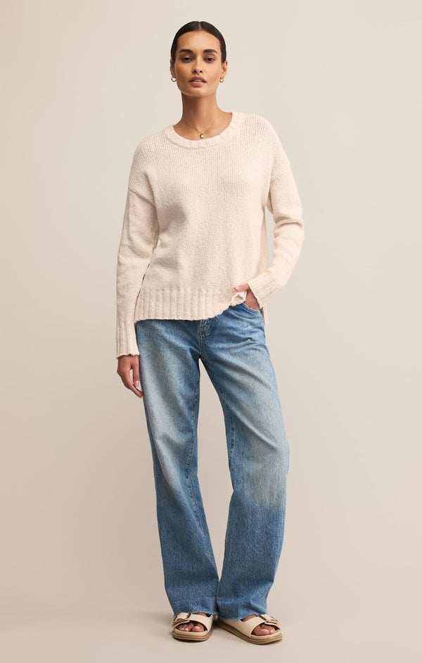 BECK TEXTURED COTTON SWEATER