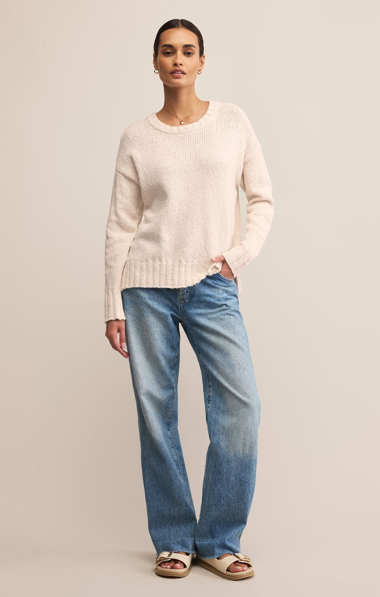 BECK TEXTURED COTTON SWEATER